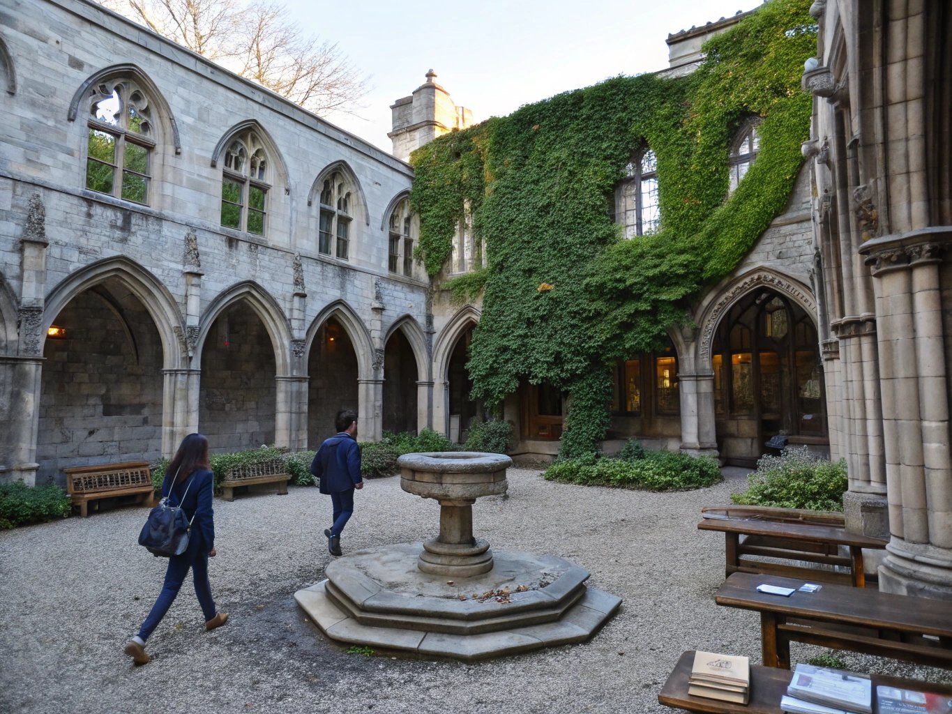 Historic university library and campus building in the United Kingdom